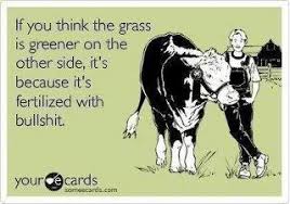 The Grass Is Always Greener On The Other Side Of The Septic Tank Greener Grass Ecards Funny E Cards Haha Funny