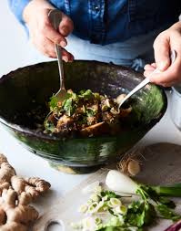 Salade Chinoise Aux Aubergines Vapeur Recette Salade Chinoise Salade Aubergine Aubergine Vapeur