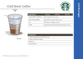 As of early 2019, the company operates over 30,000locations worldwide. Cold Brew Recipe Cards Starbucks Branded Solutions Manualzz
