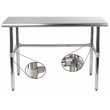 Our range includes exclusive industrial furniture designs only available at vincent and barn. Amazon Com 18 X 60 Open Base Stainless Steel Work Table Residential Commercial Food Prep Heavy Duty Utility Work Station Nsf Certified Industrial Scientific