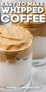 Dalgona Coffee Is An Easy Recipe To Prepare Made With Just 4 Ingredients An Instant Coffee Foam Is Created And Spooned Over Coffee Recipes Food Yummy Drinks
