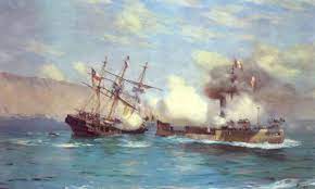 Hay pocos hechos en la historia universal que puedan compararse a la gesta, que tuvo como escenario las tranquilas aguas de iquique, no tan sólo ejemplo del heroísmo razonado que el capitán de fragata don arturo prat chacón y la dotación de la. Combate Naval De Iquique Wikipedia La Enciclopedia Libre