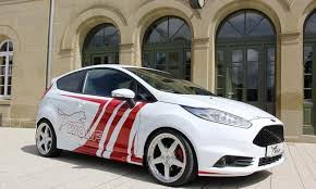 White Ford Fiesta Mk7 St With Red Body Painting Powered By Wolf Racing Araba Otomobil