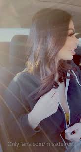 Myla Del Rey Nasty Tattooed Girl Teasing in a car Outside Wearing Yellow  Bikini Onlyfans Video