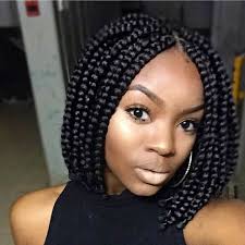 Short Bob Marley Braids With Shaved Sides Short Box Braids Short Box Braids Hairstyles Short Bob Braids