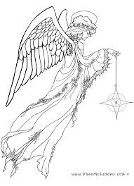 Supercoloring.com is a super fun for all ages: Angel And Star Coloring Page