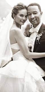 The wedding (whose guests included kanye west and stevie wonder). Log In Celebrity Bride Chrissy Teigen Wedding Dress Celebrity Wedding Photos