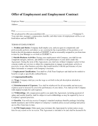 Wage Labour Force Work For Hire Contract Template Letter Of Employment