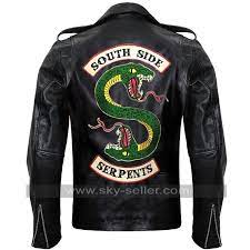 Riverdale Southside Serpents Jughead Leather Jacket For Men Real Leather Jacket Leather Jacket Men High Quality Leather Jacket