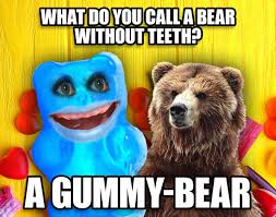 What do you call a nosy pepper? Annoying Orange On Twitter What Do You Call A Bear Without Teeth A Gummy Bear Hahaha Princeofpuns Tgif Annoyingorange
