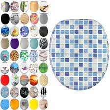This product belongs to home , and you can find similar products at all categories , home improvement , bathroom fixtures , toilets & toilet parts , toilet seats. High Quality Toilet Seat Mosaic Blue Great Range Of Colorful Toilet Seats Stable Hinges Easy To Mount Buy Online In Bahamas At Bahamas Desertcart Com Productid 55466460