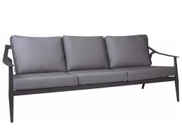 8 cm auflage, schwarz 4,5 von 5 sternen 236 jedes sofa wird aufwendig von hand gefertigt. Stern Vanda 3 Sitzer Lounge Sofa Anthrazit Mit Auflage Seidengrau Gartenmobel Lunse