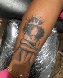 Arm Sleeve Tattoos For Black Females Donice Bloodworth Jr On Instagram Tatt That Thang On You So I Know It S Real Thanks For The Lo Stylist Tattoos Girl Thigh Tattoos Black Girls With Tattoos