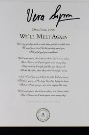 Lot A Rare Ltd Edition Vera Lynn Signed Well Meet Again Montage 13 500 Rrp 399
