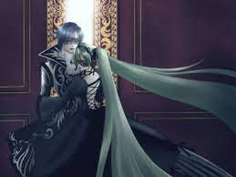 Kaito S Cantarella With Hatsune Miku Vocaloid Wiki Voice Synthesizer Kaito X Miku Cute Anime Couple Vocaloid