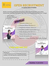 Jun 06, 2021 · info lowongan kerja terbaru, ada 7 loker untuk fresh graduate, indofood hingga anak perusahaan astra berikut ini tujuh lowongan kerja lulusan s1 atau fresh graduate dari dua perusahaan, yakni pt indofood sukses makmur tbk dan astra honda motor (ahm). Lowongan Kerja Pt Karunia Berlian Makmur Realme Tanggal Bahasa Periklanan