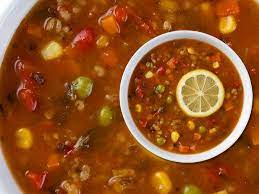 The soup clocks in at just 100 calories per bowl and has 2 grams of fat, 2 grams of fiber and 5 grams of protein. Panera Introduces New Ten Vegetable Vegan Soup Panera Vegetable Soup Recipe Vegetable Soup Recipes Vegan Vegetable Soup