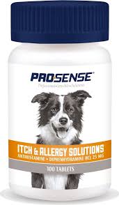 Pro Sense Dog Itch Allergy Solutions Tablets 100 Count