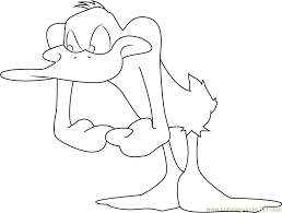 Click on the free daffy duck colour page you would like to print or save to your computer. Angry Daffy Duck Coloring Page For Kids Free Daffy Duck Printable Coloring Pages Online For Kids Coloringpages101 Com Coloring Pages For Kids