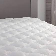 We also provide custom bedding, custom sheets and mattress pads for our custom made, handcrafted mattresses. Amazon Com Eluxurysupply Rv Mattress Topper Short Queen Extra Plush Pad With Fitted Skirt Found In Marriott Hotels Mattress Cover For Rv Camper Home Kitchen