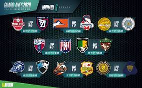 Profesional paraguayan primera division ecuadoran primera a ecuador serie b venezuelan primera profesional segunda división de venezuela bolivian liga profesional concacaf u23 tournament. Liga De Expansion Fechas Y Horarios Jornada 6 Del Guardianes 2020