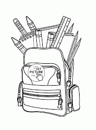 You can now print this beautiful back to school bag coloring page or color online for free. Back To School Full School Bag Coloring Page For Kids Educational Coloring Pages Printables Free Wuppsy Com Coloring Home