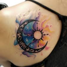 ** check out more hummingbird tattoo designs here. Tribal Sun And Moon Compass Tattoo Novocom Top