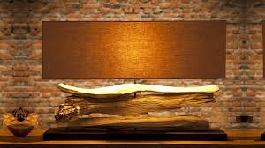 Check spelling or type a new query. Lampe Design A Poser Rectangulaire Avec Bois Flotte Ronan Gdegdesign