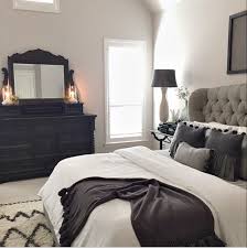 Bedroom color scheme ideas will help you to add harmonious shades to your home which give variety and feelings of calm. Master Bed Tufted Grey Headboard Gray Master Bedroom Black Master Bedroom Woman Bedroom
