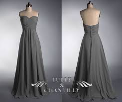 Grey Strapless Sweetheart Long Bridesmaid Dress Dark Grey Empire Waist Bridesmaid Gowns Charcoal Gray Bridesmaid Dress Tbqp237 Charcoal Bridesmaid Dresses Floral Bridesmaid Dresses Grey Bridesmaid Dresses