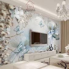 افضل انواع ورق الجدران كيف تختار ورق الجدار المناسب لك على البلاط الجبس القيشاني والتعرف عل Wallpaper House Design Wallpaper Living Room Custom Photo Wallpaper