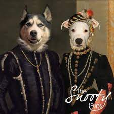 Get a 'masterpiece' of your pet. Custom Couple Pet Portrait Renaissance