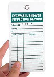Eyewash stations and safety showers | environmental health. Eyewash Station Inspection Template