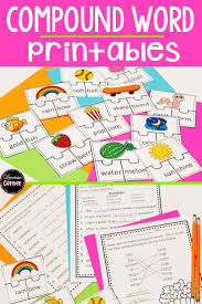 Are You You Teaching Compound Words To Your First Or 2nd Grade Students They Will Love The Compound Words Worksheets Compound Words Compound Words Printables