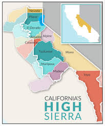 The map was derived from the 1970 u.s. High Sierra Region