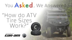 How Do Atv Tire Sizes Work