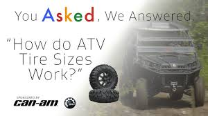 how do atv tire sizes work