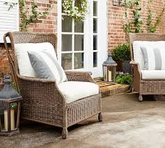 The way your home looks says a lot about who you are and what you like. Saybrook Indoor Outdoor All Weather Wicker Wingback Lounge Chair Pottery Barn