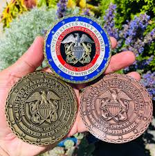 3” RETIRED Naval Officer Challenge Coin.