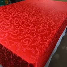 This Has A Soft Texture Christmas Table Cloth Vintage Tablecloths Red Tablecloth
