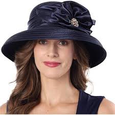 Church Hats for Women Navy Blue