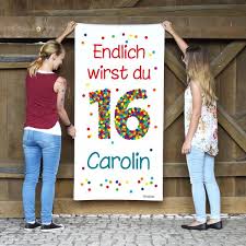 Scopri ricette, idee per la casa, consigli di stile e altre idee da provare. Geburtstagsbanner Xl Banner Zum 16 Geburtstag Mit Konfettizahl Wunschname Und Wunschtext Bedruckt