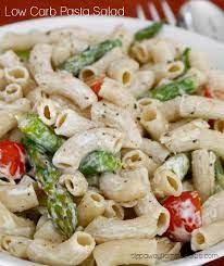Stir in onion, celery, green bell pepper, red bell pepper, carrot, pimentos, and macaroni. Low Carb Pasta Salad Step Away From The Carbs