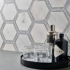 Immersion Crystallite Voyage Blue Metallic Products Akdo Tile Dealers Akdo Tile Akdo Mosaic Stone