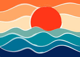 Retro 70s And 80s Color Palette Mid Century Minimalist Nature Waves And Sun Abstract Art Art Print Oil Pastel Drawings Easy Painting Art Projects Color Palette See more ideas about 80s aesthetic, retro aesthetic, aesthetic. retro 70s and 80s color palette mid