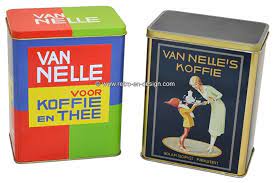 Set of two vintage tins by Van Nelle Coffee and Tea | A R C H I V E ! (  sold out ) | Retro & Design - 2nd hand collectibles - Webshop for  Retro-Vintage home accessories