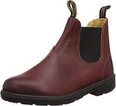 Jetzt kinder chelsea boots von top marken bequem & versandkostenfrei bei markenschuhe.de bestellen. Blundstone Classic Comfort Unisex Kinder Kurzschaft Stiefel Rot Burgundy 25 Eu 7 Child Uk Amazon De Schuhe Handtaschen