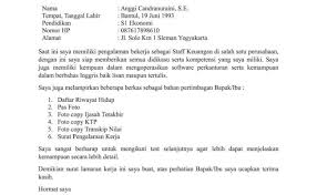 Panduan cara membuat surat lamaran seperti lamaran umum, fresh graduate, via email, tulis tangan surat lamaran kerja merupakan salah satu surat resmi dari pelamar kerja ke instansi/perusahaan yang berisi permohonan untuk mendapatkan. 59 Contoh Surat Lamaran Kerja Di Instansi Pemerintahan Cute766