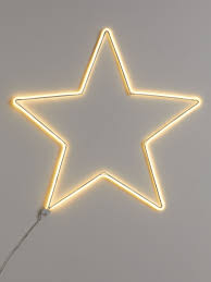 This article explains how to quickly and cheaply make a christmas star to put the exclamation point on your christmas light display. John Lewis Partners Party Neon Star Light Large Pure White At John Lewis Partners
