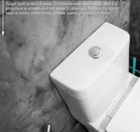 Pulsante per WC, pulsante singolo da bagno da 38 mm, pulsante per serbatoio  dell'acqua, parte standard per WC da bagno : Amazon.it: Fai da te